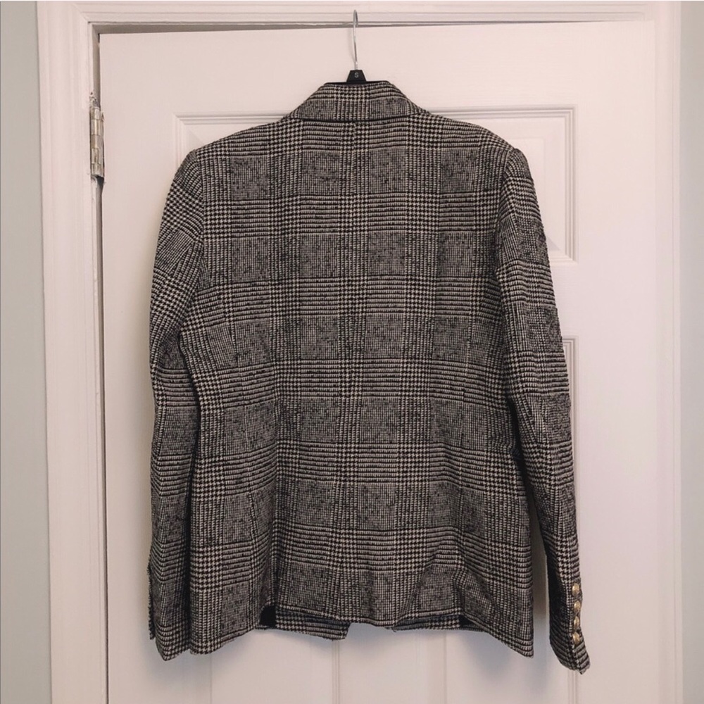 Zara plaid double breasted Jacket - Picture 8 of 9